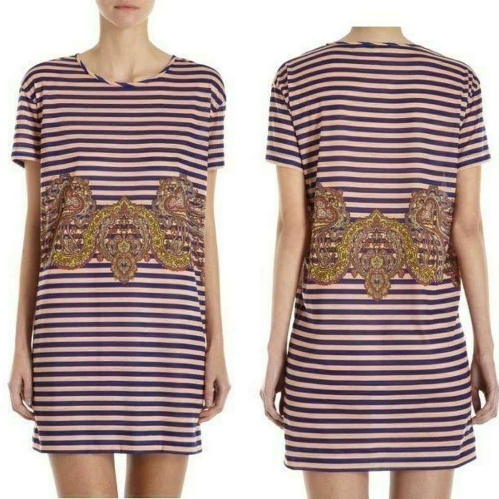NEW Carven Stripe jersey dress size S